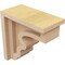 Ekena Millwork 3"W x 6"D x 6"H Classic Highland Rough Cedar Woodgrain TimberThane Corbel, Primed Tan CORUR03X06X06HLDRCPR - alternate 3
